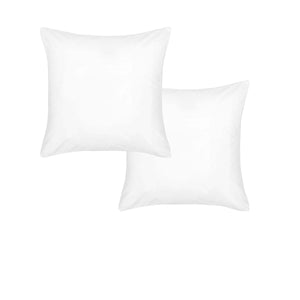 Accessorize Pair of White Piped Hotel Deluxe Cotton European Pillowcases