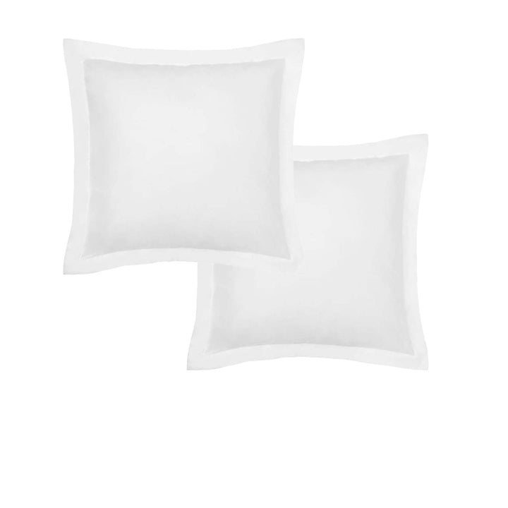 Accessorize Pair of White Tailored Hotel Deluxe Cotton European Pillowcases