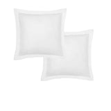 Accessorize Pair of White Tailored Hotel Deluxe Cotton European Pillowcases