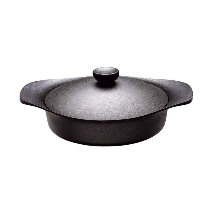 Sori Yanagi Japanese Iron Soup Pot Casserole 22cm with Lid and Fork