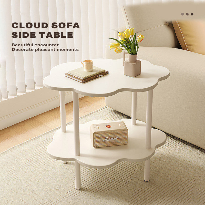 Coffee Table Tea Cloud Sofa Side Table Modern Creative Double-Layer Corner Table