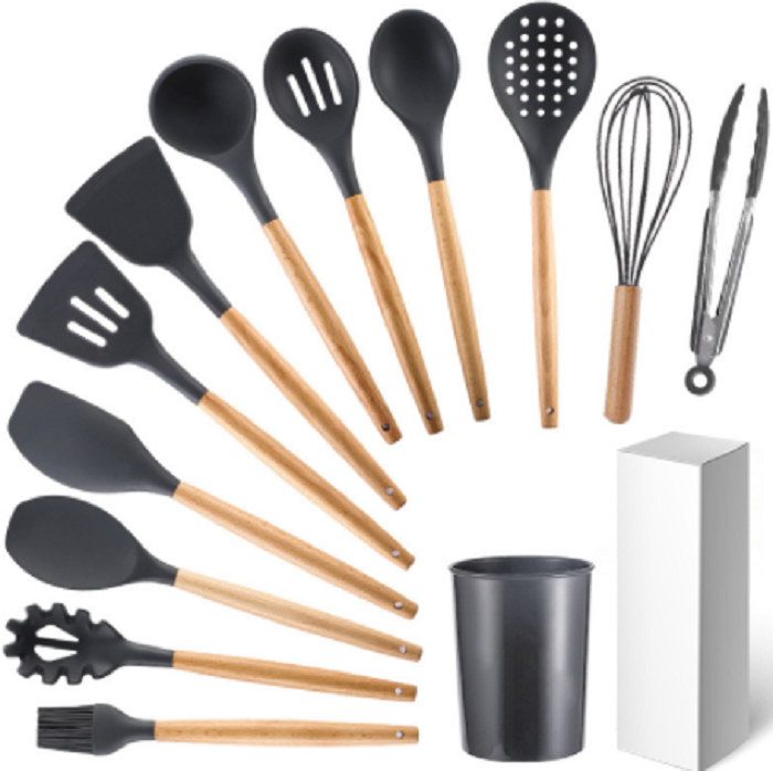 12pcs Silicone Utensils Set in Mint