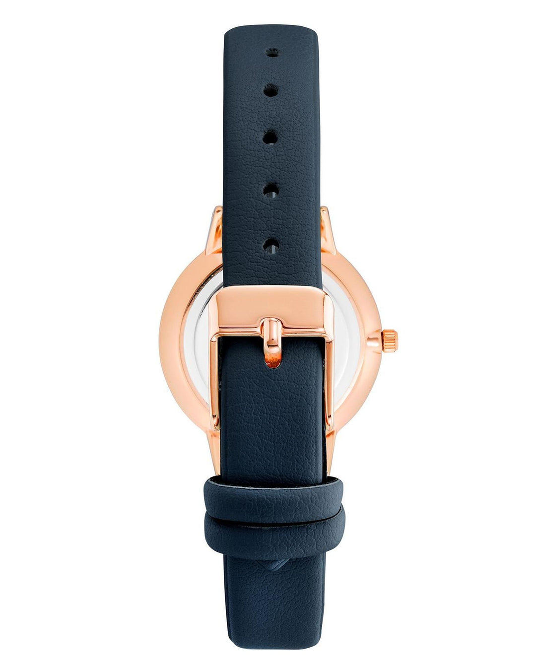 Rose Gold Fashion Analog Womens Watch with Leatherette Wristband One Size Women