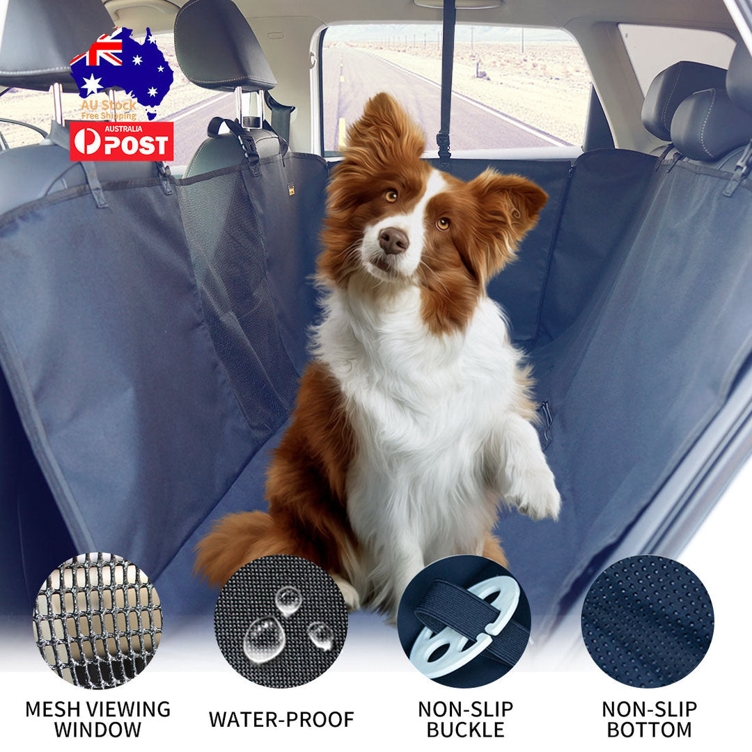 Ondoing Cargo Pet Car Boot Back Seat Cover Rear Dog Waterproof Protector Liner Mat Pad Grey