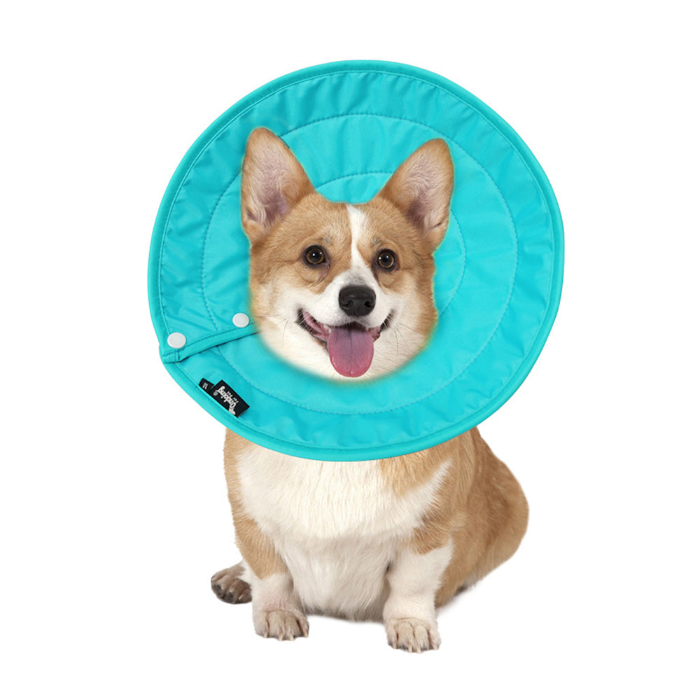 Pet Dog Cat Elizabethan Collar Nylon Adjustable Cone Mesh Recovery
